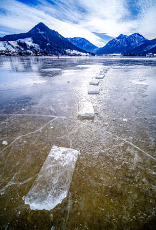 Schliersee lake in bavaria - germanyの写真素材
