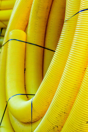 tubes at a construction site - photo