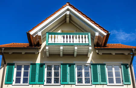 old window at a facade - photoの写真素材