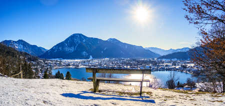 Tegernsee Lake in Bavaria - Germanyの写真素材