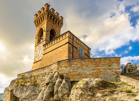 old town of Brisighella in italyのeditorial素材