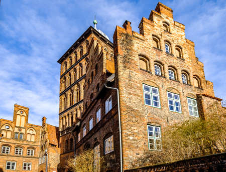 old town of lubeck (lÃ¼beck) in germanyの写真素材