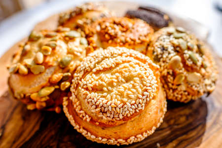 typical German small bread - rollの写真素材