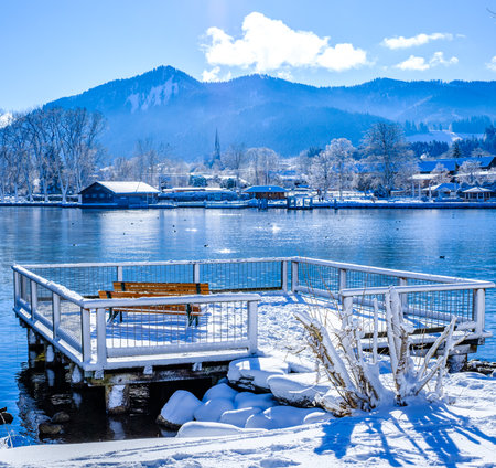 landscape at the Tegernsee lake - Bad Wiessee - Bavaria