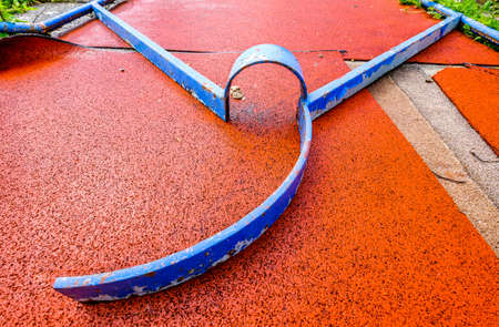 old ruined miniature golf course - photo