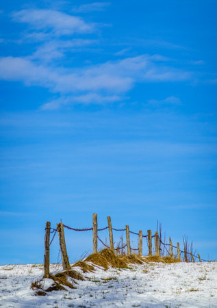 old wooden fence - close upの写真素材