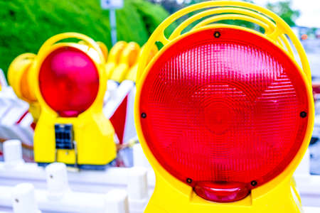 security barrier at a construction site - photo