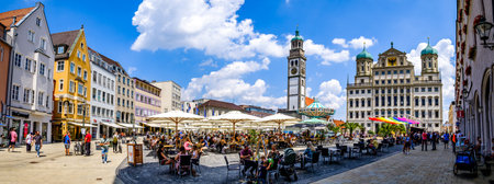 old town of Augsburg - Bavariaのeditorial素材