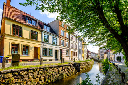 old town of Wismar - Germanyの写真素材