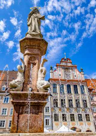 old town of Landsberg am Lech - bavariaの写真素材