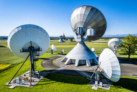 earth communication area in raisting - germany