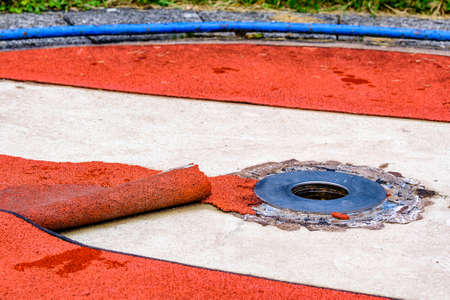 old ruined miniature golf course - photoの写真素材