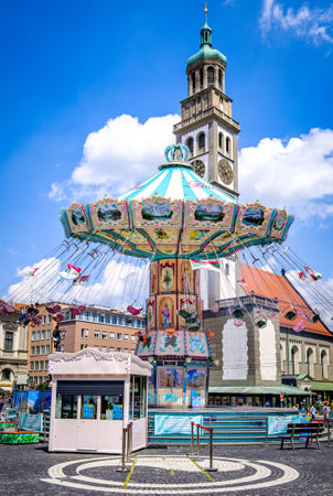 old town of Augsburg - Bavariaのeditorial素材