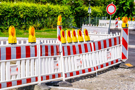 security barrier at a construction site - photo