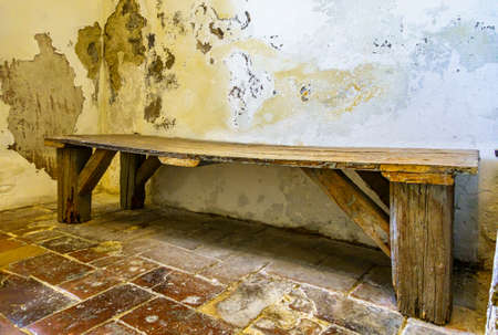 old wooden park bench - photo