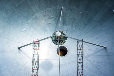 earth communication area in raisting - germanyの写真素材