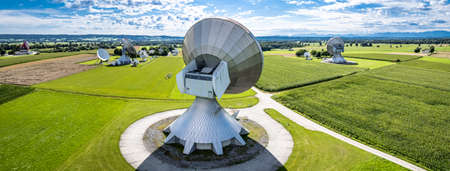 earth communication area in raisting - germanyの写真素材