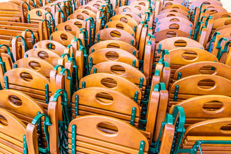 nice chairs at a parkの写真素材
