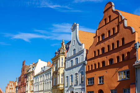 old town of Wismar - Germanyの写真素材