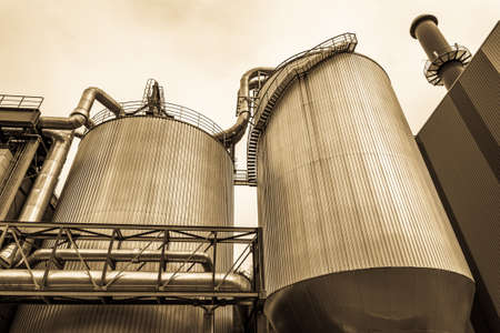 silo at a fabric - industryの写真素材