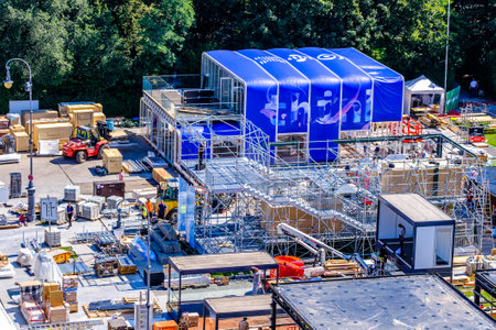 Munich, Germany - September 2: Construction of the IAA (Internationale Auto Ausstellung -...