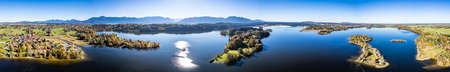 lake Stafelsee near Murnau - Germanyの写真素材
