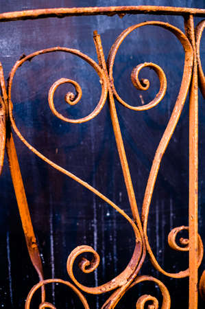 part of an old fenceの写真素材