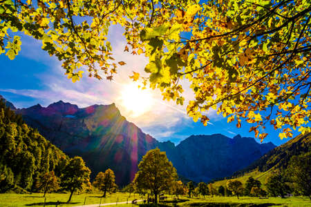 landscape at the Risstal Valley in Austria - Engの写真素材