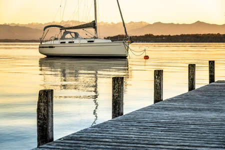 rustic slide at a park - playgroundの写真素材