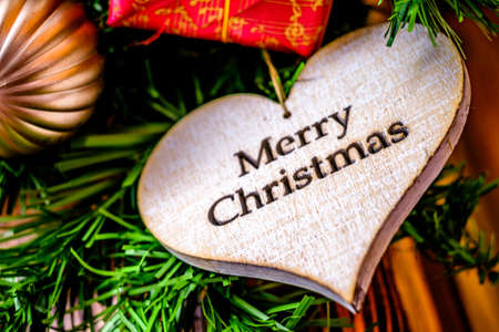 christmas decoration at a tree - photoの写真素材