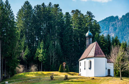 typical old bavarian church - germanyの写真素材