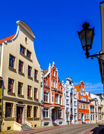 old town of Wismar - Germanyの写真素材