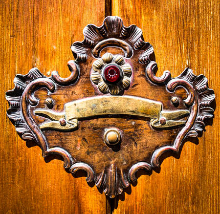 old bell button - photo - closeupの写真素材