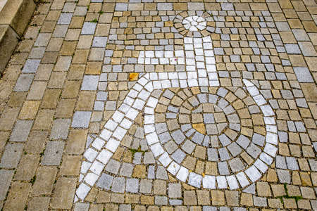 parking lot for disabled people - photo