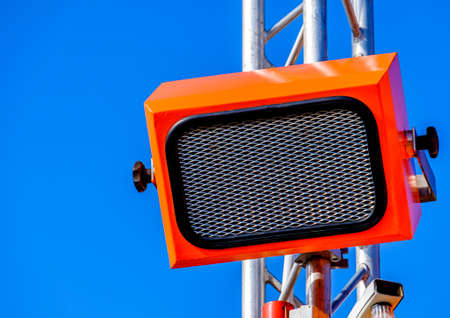 old loudspeaker - photo - closeupの写真素材