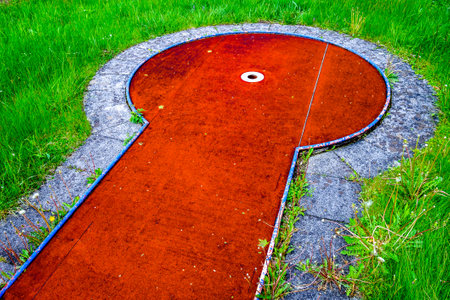 old ruined miniature golf course - photoの写真素材