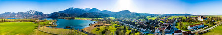 landscape at the Lake Kochel - bavaria - germany