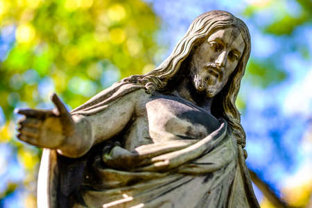 beautiful historic relief at a cemetery - photoの写真素材