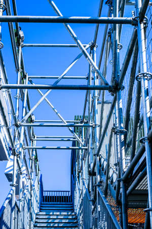 scaffolding at a construction site - photoの写真素材