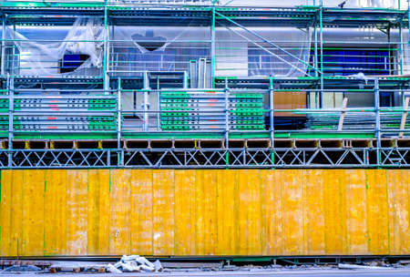 scaffolding at a construction site - photoの写真素材