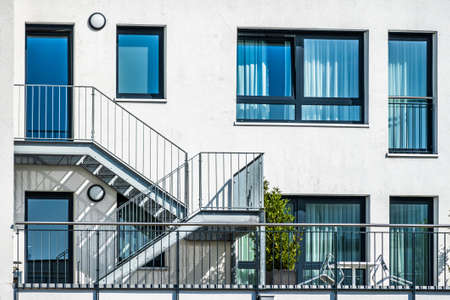 modern concrete panel building - photo