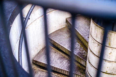 modern fire escape at a building