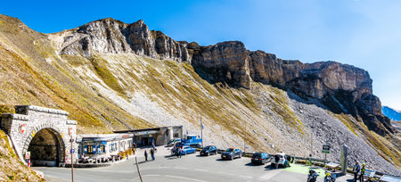 Grossglockner, Austria - September 24: landscape at the grossglockner mountain Franz Josef HÃ¶he on September 24, 2021のeditorial素材
