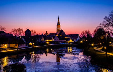 historic buildings at the old town of Wolframs Eschenbach - germanyの写真素材