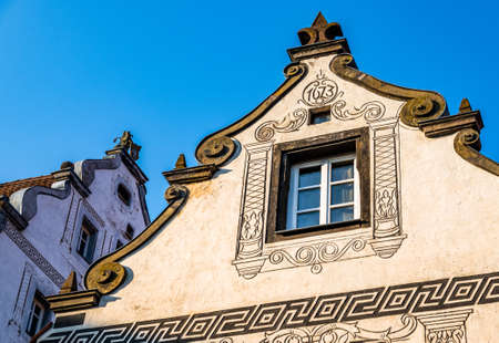 historic buildings at the old town of Wolframs Eschenbach - germanyの写真素材