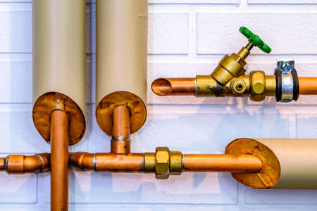 colorful water tube closeup - photoの写真素材