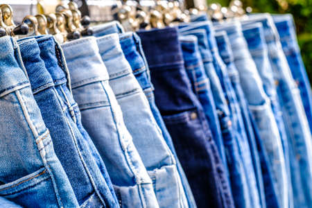 typical jeans at a store - photo