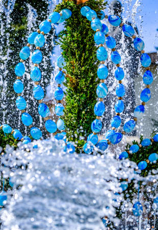 typical easter decoration - close up - photoの写真素材