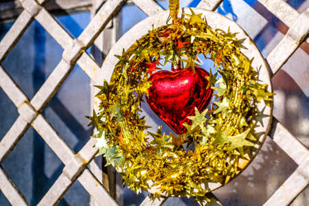 typical old-fashioned wreath - closeup - photoの写真素材