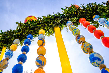 typical easter decoration - close up - photoの写真素材